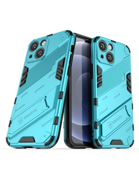 Cover iPhone 13 PC + TPU Punk Armor Blu | Melacompro
