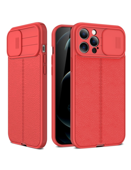 Cover iPhone 13 TPU Marmo Bianco Rosso | Melacompro
