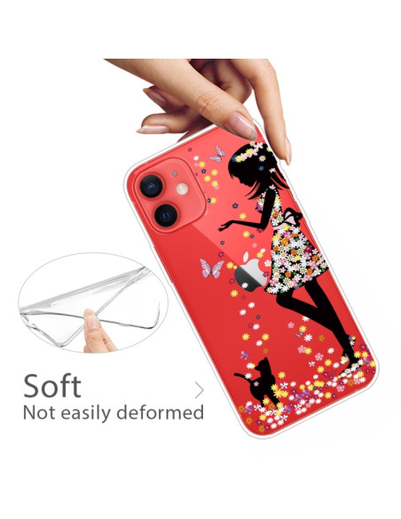 Cover iPhone 13 TPU Trasparente Girl | Melacompro