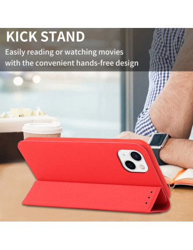 Cover iPhone 13 Pelle Rosso Vino | Melacompro