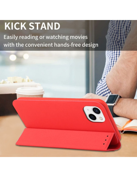 Cover iPhone 13 Pelle Rosso Vino | Melacompro