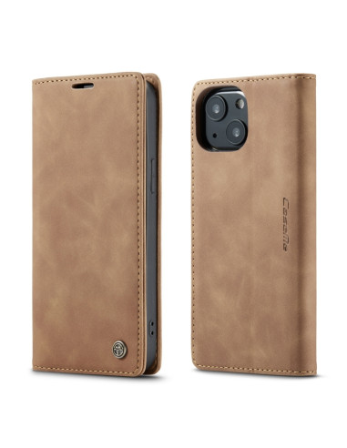 Cover iPhone 13 Pelle Rosso Vino Marrone | Melacompro