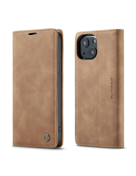 Cover iPhone 13 Pelle Rosso Vino Marrone | Melacompro