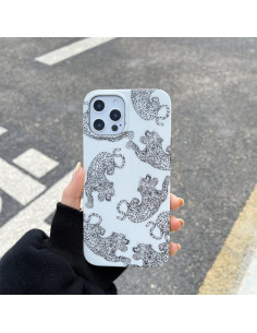 Cover iPhone 13 TPU Tigre Bianca
