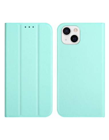 Cover iPhone 13 Pelle Rosso Vino Menta Verde | Melacompro