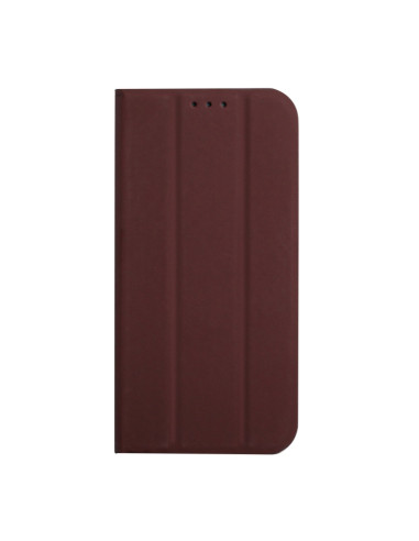 Cover iPhone 13 Pelle Rosso Vino Marrone | Melacompro