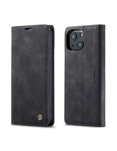 Cover iPhone 13 Pelle PU Portafoglio Nero | Melacompro