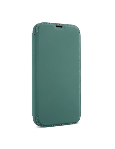 Cover iPhone 13 Pro PU Leather Flip Deep Verde | Melacompro