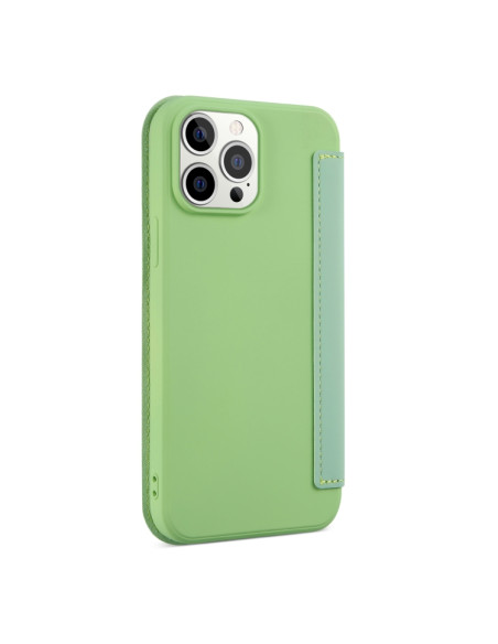 Cover iPhone 13 Pro PU Leather Flip Tea Verde | Melacompro