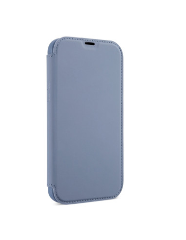 Cover iPhone 13 Pro PU Leather Flip Lavanda Grigio | Melacompro