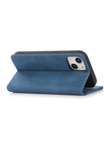 Cover iPhone 13 Pro PU Leather Flip Blu | Melacompro