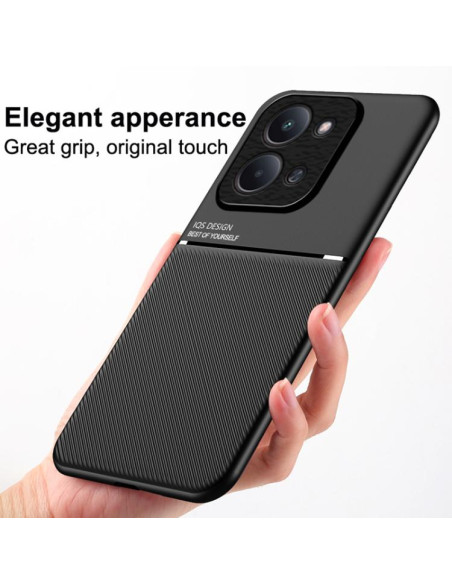 Cover Redmi 15C PC + TPU Grain Nero | Melacompro