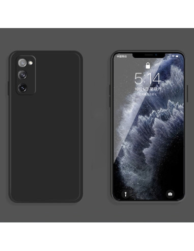 Cover Galaxy S20 FE Silicone Bianco Nero | Melacompro