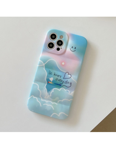Cover iPhone 13 TPU Antiurto Cielo Nuvole | Melacompro