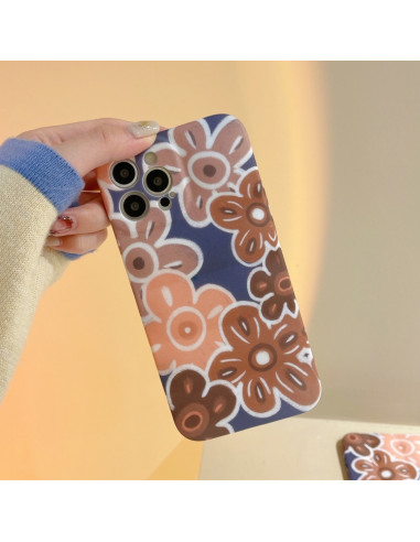 Cover iPhone 13 TPU Fiore Marrone | Melacompro