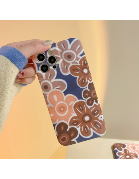 Cover iPhone 13 TPU Fiore Marrone | Melacompro