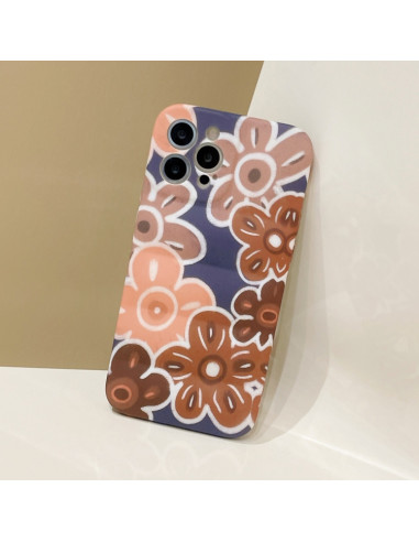 Cover iPhone 13 TPU Fiore Marrone | Melacompro