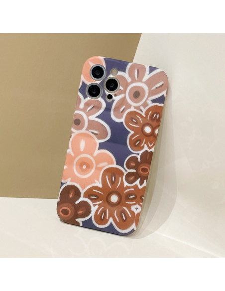 Cover iPhone 13 TPU Fiore Marrone | Melacompro