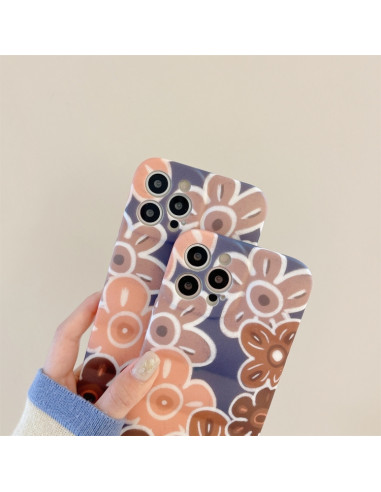 Cover iPhone 13 TPU Fiore Marrone | Melacompro