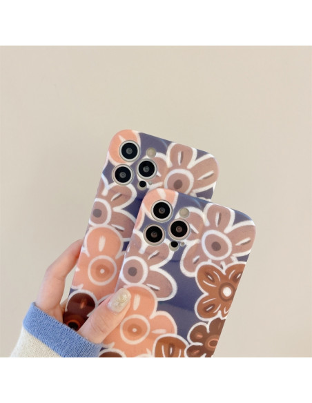 Cover iPhone 13 TPU Fiore Marrone | Melacompro