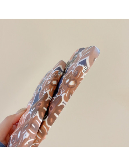 Cover iPhone 13 TPU Fiore Marrone | Melacompro