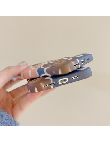 Cover iPhone 13 TPU Fiore Marrone | Melacompro