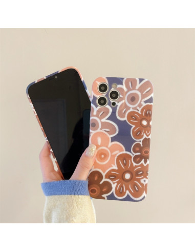 Cover iPhone 13 TPU Fiore Marrone | Melacompro