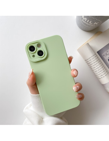 Cover iPhone 13 Pro Silicone Antiurto Light Verde | Melacompro