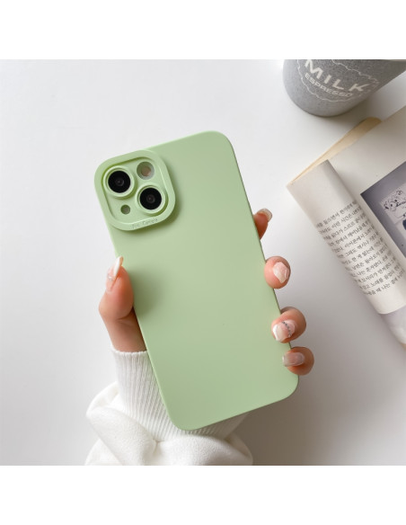 Cover iPhone 13 Pro Silicone Antiurto Light Verde | Melacompro