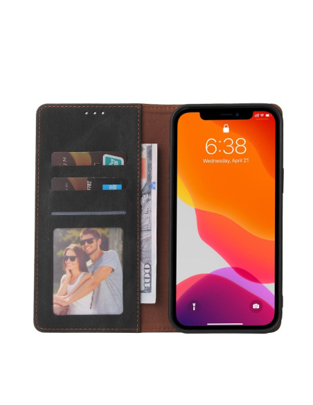 Cover iPhone 12 Pro Max Pelle Nero | Melacompro