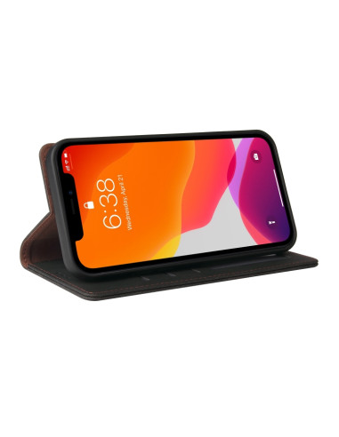 Cover iPhone 12 Pro Max Pelle Nero | Melacompro