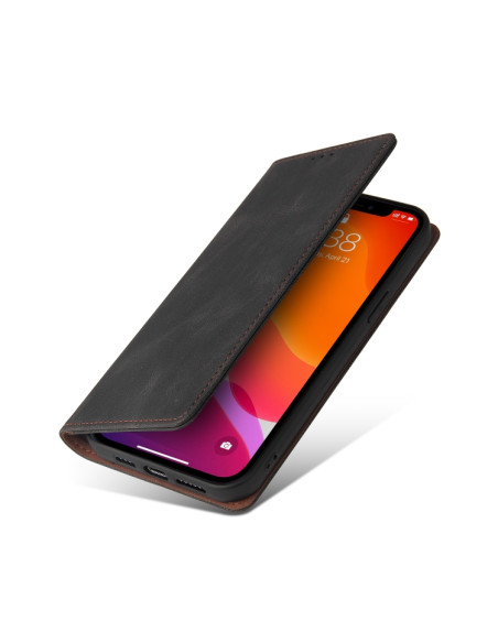 Cover iPhone 12 Pro Max Pelle Nero | Melacompro