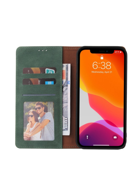 Cover iPhone 12 Pro Max Pelle Nero Verde | Melacompro