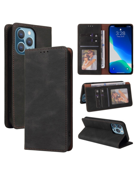 Cover iPhone 13 Pro Max Pelle PU Nero | Melacompro