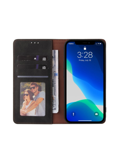 Cover iPhone 13 Pro Max Pelle PU Nero | Melacompro