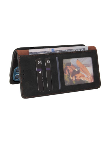 Cover iPhone 13 Pro Max Pelle PU Nero | Melacompro