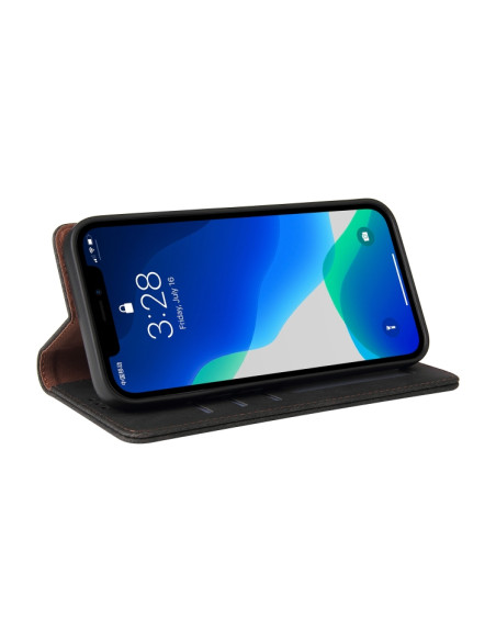 Cover iPhone 13 Pro Max Pelle PU Nero | Melacompro