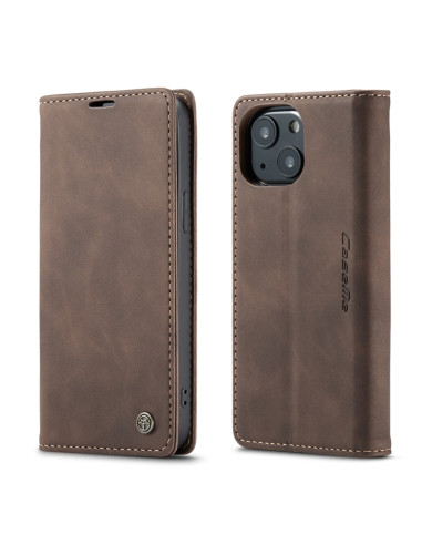 Cover iPhone 13 mini Pelle PU Flip Coffee | Melacompro