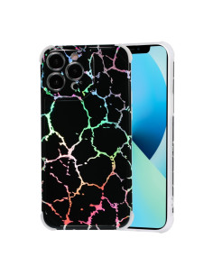 Cover iPhone 13 TPU Marmo Bianco Nero