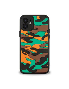 Cover iPhone 12 Pro Max Silicone Nuvole Mimetiche Arancione