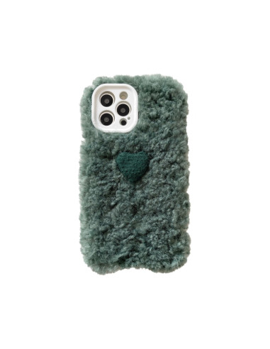 Cover iPhone 12 Pro Max Silicone Cuore Verde | Melacompro