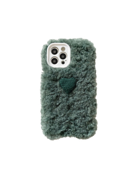 Cover iPhone 12 Pro Max Silicone Cuore Verde | Melacompro