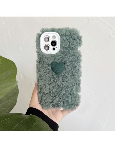 Cover iPhone 12 Pro Max Silicone Cuore Verde | Melacompro