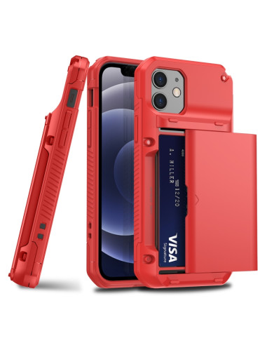 Cover iPhone 12 Pro Max Antiurto Nero Rosso | Melacompro