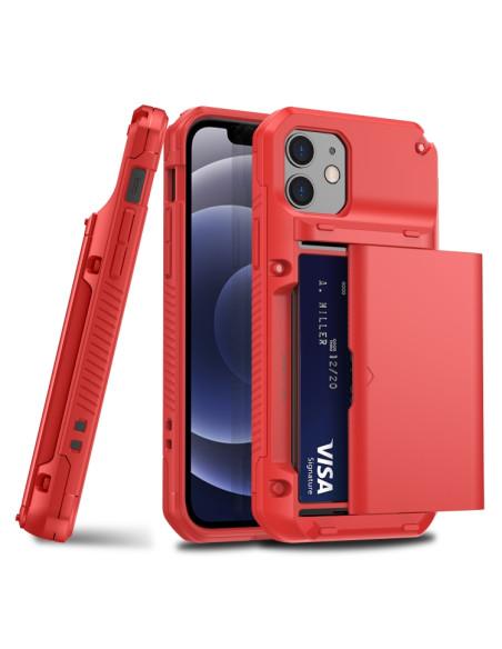 Cover iPhone 12 Pro Max Antiurto Nero Rosso | Melacompro