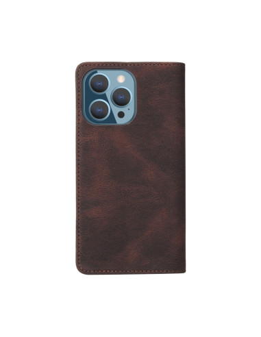 Cover iPhone 13 Pro Max Pelle PU Marrone | Melacompro