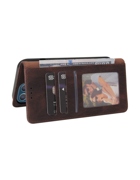 Cover iPhone 13 Pro Max Pelle PU Marrone | Melacompro