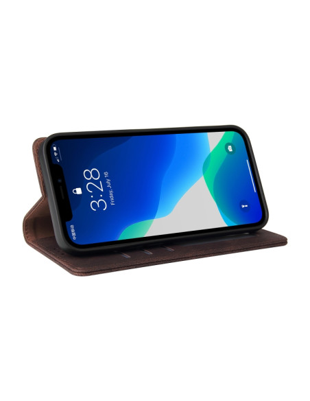 Cover iPhone 13 Pro Max Pelle PU Marrone | Melacompro