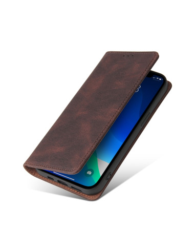 Cover iPhone 13 Pro Max Pelle PU Marrone | Melacompro