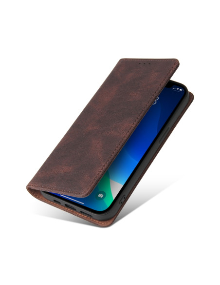 Cover iPhone 13 Pro Max Pelle PU Marrone | Melacompro